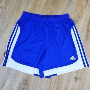 💛Adidas Blue & White ClimaLite Basketball Shorts Medium